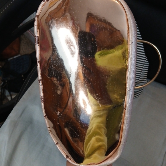 Vintage Y2K Baby Phat Rose Gold and Brown Handbag With Detachable Long Strap - Picture 9 of 9